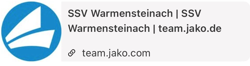 Jako-Shop des SSV Warmensteinach