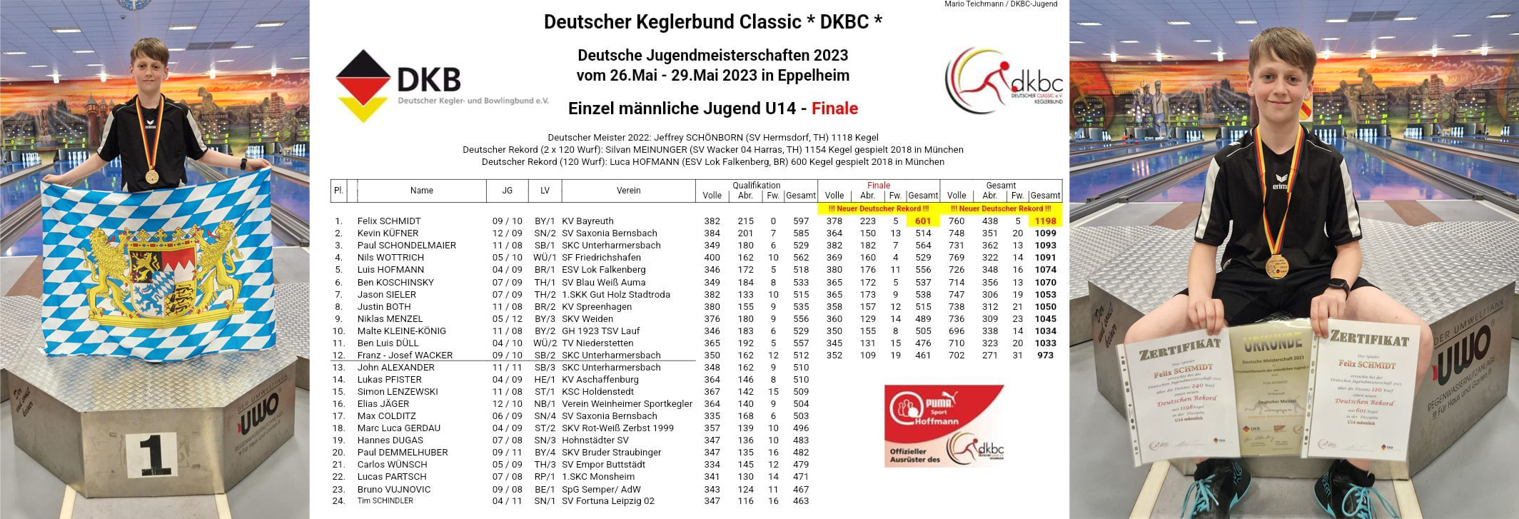 Deutscher Meister U14 2023 Schmidt Felix
